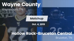 Matchup: Wayne County vs. Hollow Rock-Bruceton Central  2019