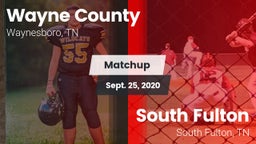 Matchup: Wayne County vs. South Fulton  2020