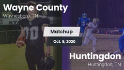 Matchup: Wayne County vs. Huntingdon  2020