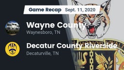 Recap: Wayne County  vs. Decatur County Riverside  2020