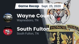Recap: Wayne County  vs. South Fulton  2020