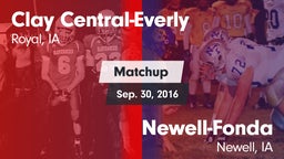 Matchup: Clay Central-Everly vs. Newell-Fonda  2015