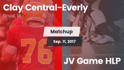 Matchup: Clay Central-Everly vs. JV Game HLP 2016