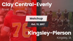 Matchup: Clay Central-Everly vs. Kingsley-Pierson  2016