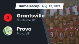 Recap: Grantsville  vs. Provo  2021