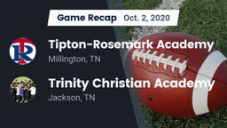 Recap: Tipton-Rosemark Academy  vs. Trinity Christian Academy  2020