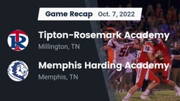 Recap: Tipton-Rosemark Academy  vs. Memphis Harding Academy 2022