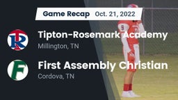 Recap: Tipton-Rosemark Academy  vs. First Assembly Christian  2022