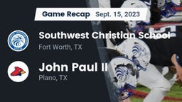 Recap: Southwest Christian School vs. John Paul II  2023