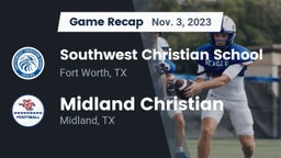 Recap: Southwest Christian School vs. Midland Christian  2023