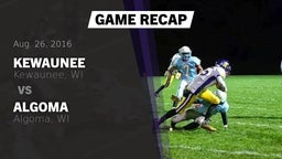 Recap: Kewaunee  vs. Algoma  2016