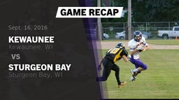 Recap: Kewaunee  vs. Sturgeon Bay  2016