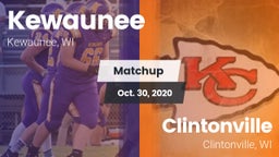 Matchup: Kewaunee vs. Clintonville  2020