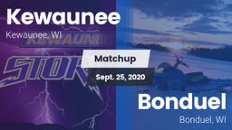 Matchup: Kewaunee vs. Bonduel  2020