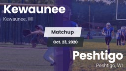 Matchup: Kewaunee vs. Peshtigo  2020