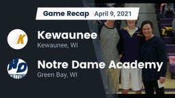 Recap: Kewaunee  vs. Notre Dame Academy 2021