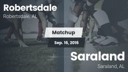 Matchup: Robertsdale vs. Saraland  2016