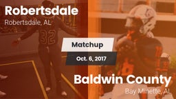 Matchup: Robertsdale vs. Baldwin County  2017