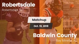 Matchup: Robertsdale vs. Baldwin County  2018