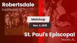 Matchup: Robertsdale vs. St. Paul's Episcopal  2018