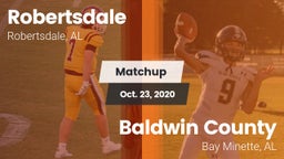 Matchup: Robertsdale vs. Baldwin County  2020