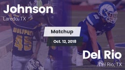 Matchup: Johnson vs. Del Rio  2018