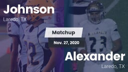 Matchup: Johnson vs. Alexander  2020