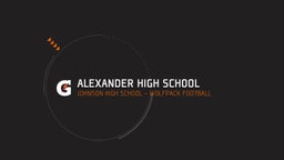 Laredo LBJ football highlights Alexander High School