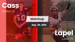 Matchup: Cass vs. Lapel  2016