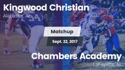 Matchup: Kingwood Christian vs. Chambers Academy  2017
