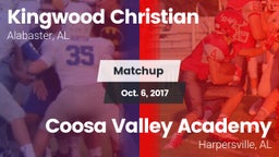Matchup: Kingwood Christian vs. Coosa Valley Academy  2017