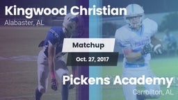 Matchup: Kingwood Christian vs. Pickens Academy  2017