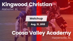Matchup: Kingwood Christian vs. Coosa Valley Academy  2018