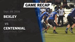 Recap: Bexley  vs. Centennial  2016