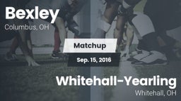 Matchup: Bexley vs. Whitehall-Yearling  2016