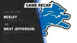Recap: Bexley  vs. West Jefferson  2016