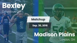 Matchup: Bexley vs. Madison Plains  2016