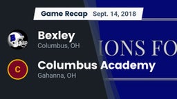 Recap: Bexley  vs. Columbus Academy  2018