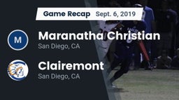 Recap: Maranatha Christian  vs. Clairemont  2019