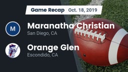 Recap: Maranatha Christian  vs. Orange Glen  2019