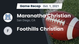 Recap: Maranatha Christian  vs. Foothills Christian 2021