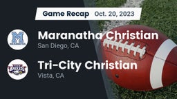 Recap: Maranatha Christian  vs. Tri-City Christian  2023