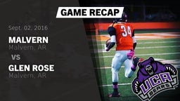 Recap: Malvern  vs. Glen Rose  2016