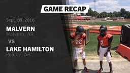 Recap: Malvern  vs. Lake Hamilton  2016