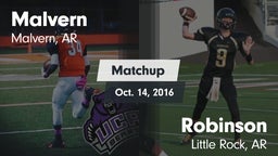 Matchup: Malvern vs. Robinson  2016