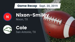 Recap: Nixon-Smiley  vs. Cole  2019