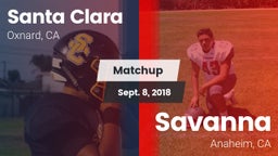 Matchup: Santa Clara vs. Savanna  2018