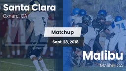 Matchup: Santa Clara vs. Malibu  2018