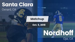Matchup: Santa Clara vs. Nordhoff  2018