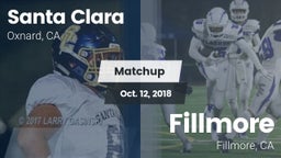 Matchup: Santa Clara vs. Fillmore  2018